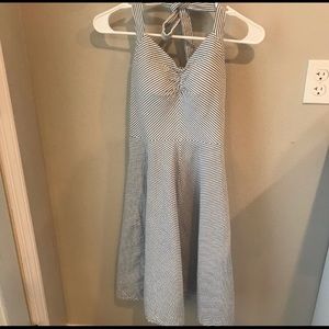 Seersucker retro sun dress